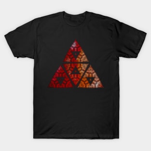 Red triangle gradient T-Shirt